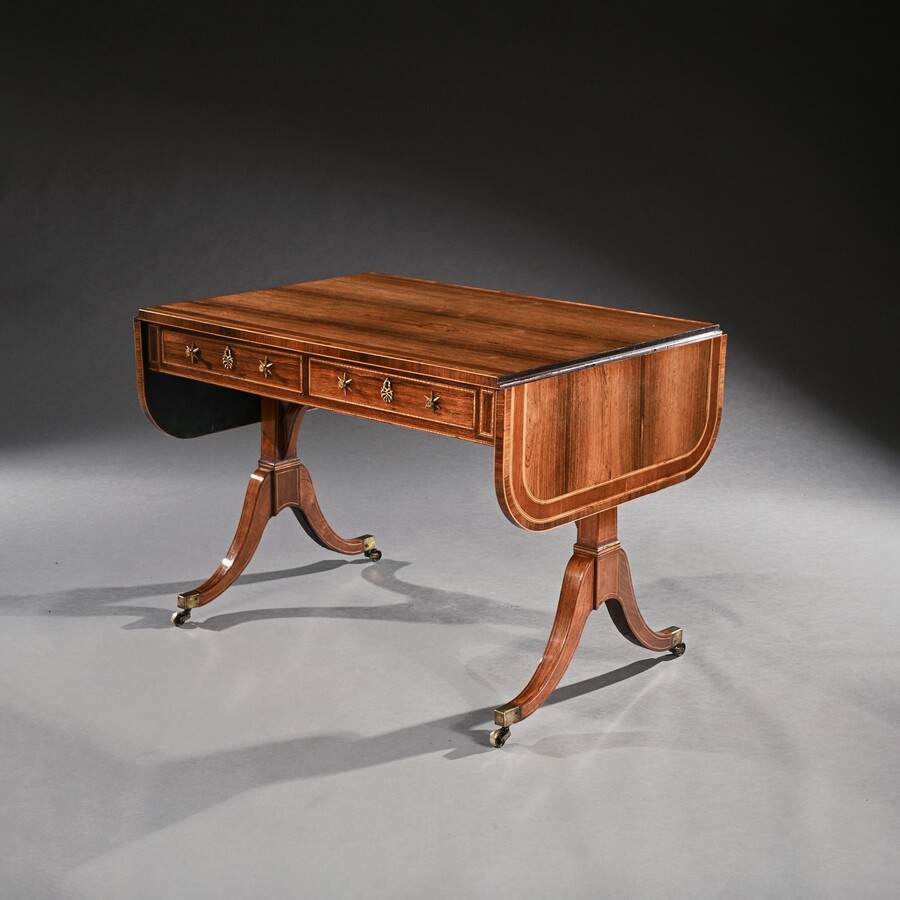 Gillows, Regency, Rosewood, Casuarina, Sofa, Table, John McLean, Gillows of Lancaster 