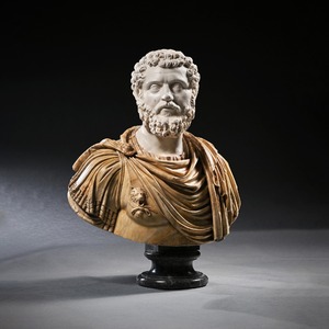 Huge, Important,18th Century, Italian, Carved, Marble, Bust, Roman Emperor, Septimius Severus, Cavaceppi Workshop