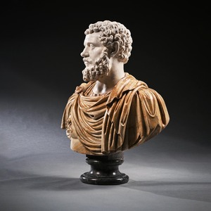 Huge, Important,18th Century, Italian, Carved, Marble, Bust, Roman Emperor, Septimius Severus, Cavaceppi Workshop