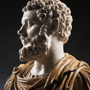 Huge, Important,18th Century, Italian, Carved, Marble, Bust, Roman Emperor, Septimius Severus, Cavaceppi Workshop